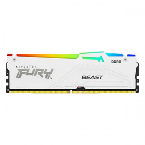 Kingston Fury Beast RGB XMP 64GB (32GBx2) DDR5 6000MHz Desktop RAM (White)