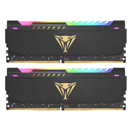 Patriot Viper Steel RGB 16GB (8GBX2) DDR4 3200MHz Desktop RAM (Black)