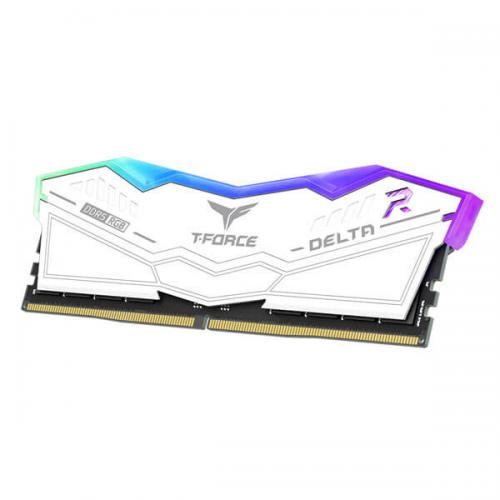 TeamGroup T-Force Delta RGB 16GB (16GBx1) DDR5 5200MHz Desktop RAM (White)