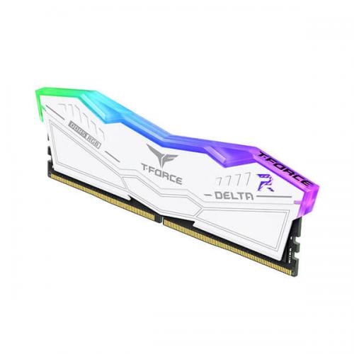 TeamGroup T-Force Delta RGB 16GB (16GBx1) DDR5 6000MHz Desktop RAM (White)