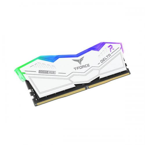 TeamGroup T-Force Delta RGB 32GB (32GBx1) DDR5 5600MHz Desktop RAM (White)