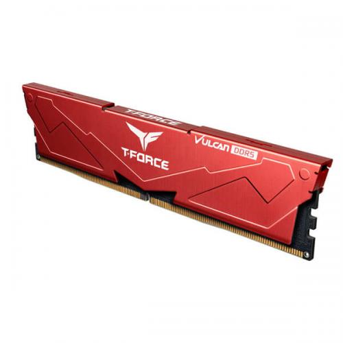 TeamGroup T-Force Vulcan 8GB (8GBx1) DDR5 5200MHz Desktop Ram (Red)