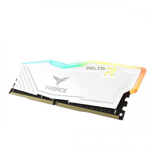 Teamgroup T-Force Delta RGB 16GB (8GBx2) DDR4 3200MHz Desktop Ram (White)