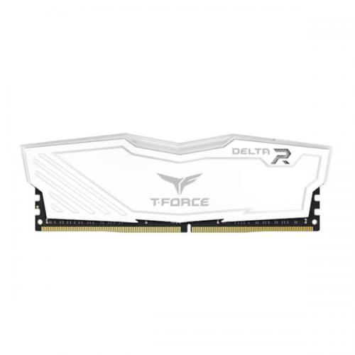 TeamGroup T-Force Delta RGB 16GB (16GBx1) DDR4 3600MHz Desktop Ram (White)