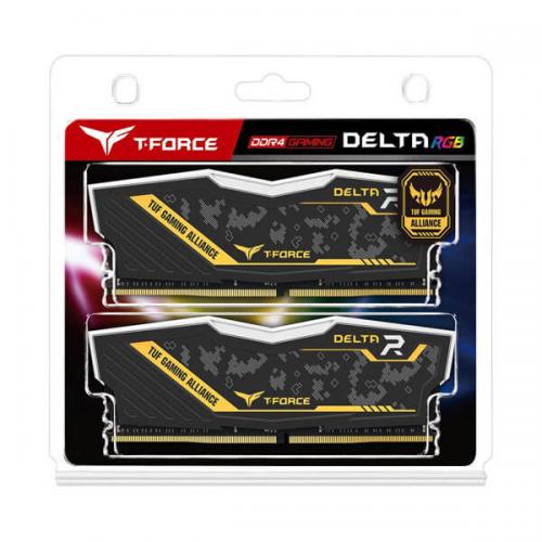 TeamGroup T-Force Delta TUF Gaming Alliance RGB 16GB (8GBx2) DDR4 3200MHz Desktop RAM (Black)