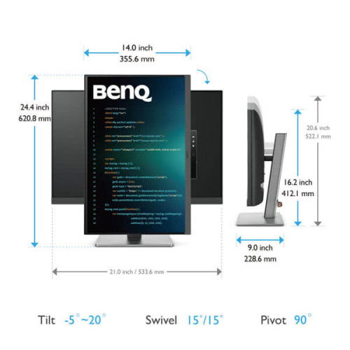 BenQ RD240Q 24 Inch Professional Monitor (Black)