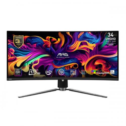 MSI MAG 341CQP QD-OLED 34 Inch Curved Gaming Monitor