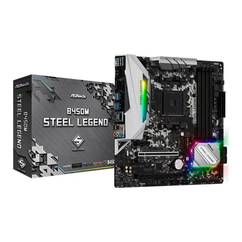 ASRock B450M Steel Legend Motherboard