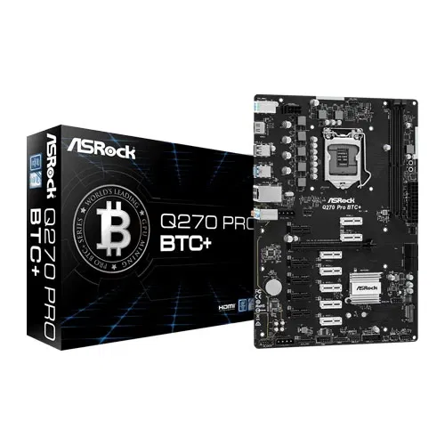 ASRock Q270 Pro BTC+ ATX Motherboard