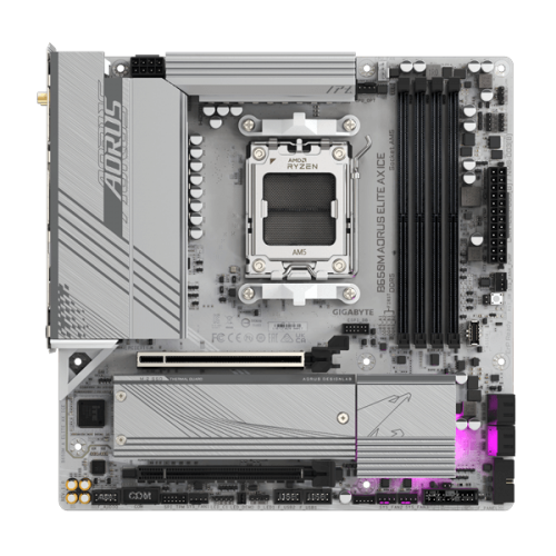 Gigabyte B650M Aorus Elite AX ICE (Wi-Fi) DDR5 Motherboard