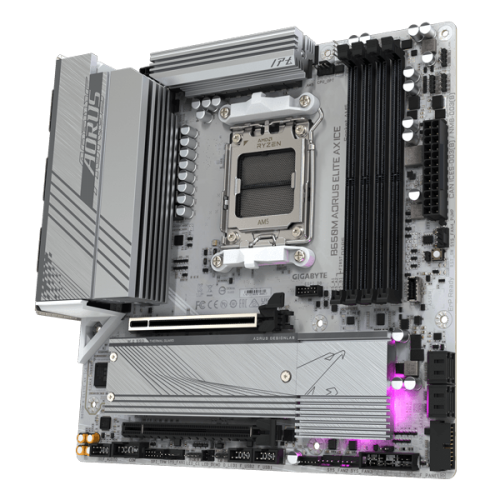 Gigabyte B650M Aorus Elite AX ICE (Wi-Fi) DDR5 Motherboard