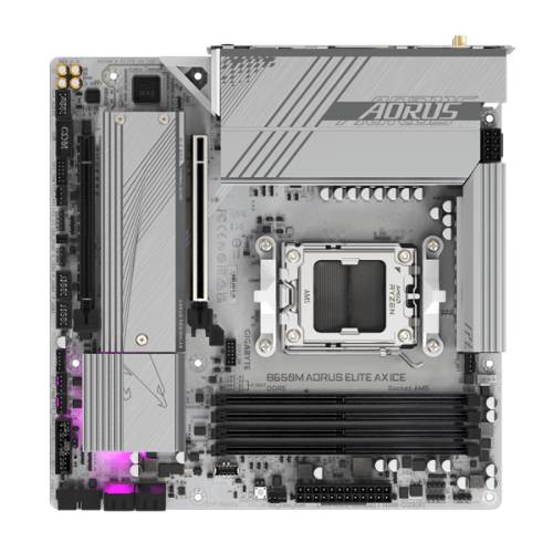 Gigabyte B650M Aorus Elite AX ICE (Wi-Fi) DDR5 Motherboard