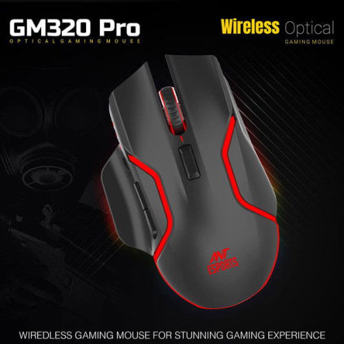 Ant Esports GM320 Pro RGB Wireless Gaming Mouse (Black)