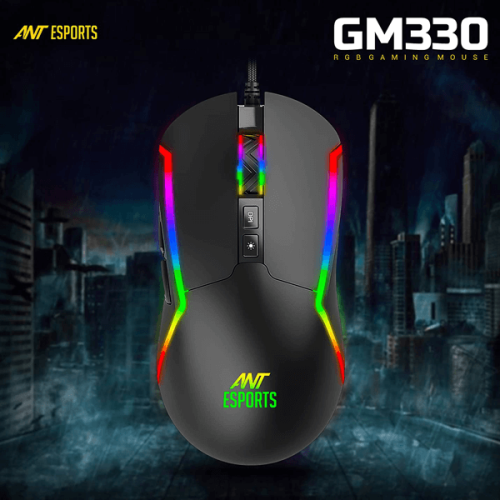 Ant Esports GM330 RGB Gaming Mouse (Black)