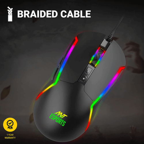 Ant Esports GM330 RGB Gaming Mouse (Black)