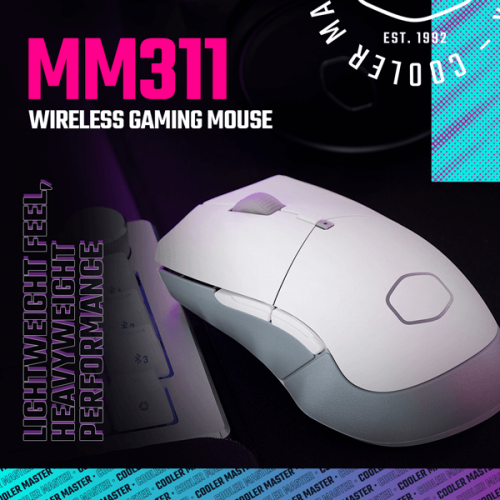 Cooler Master MM311 Wireless Gaming Mouse (White)