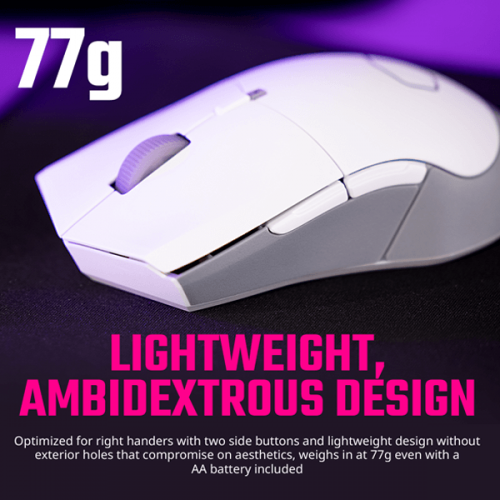 Cooler Master MM311 Wireless Gaming Mouse (White)