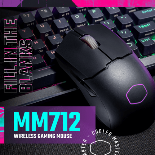 Cooler Master MM712 Wireless Gaming Mouse (Black)