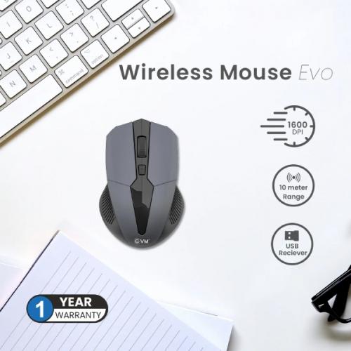 EVM EVO 3W042 Wireless Mouse (Grey)