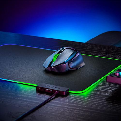 Razer Basilisk V3 X HyperSpeed Ergonomic Wireless Gaming Mouse (18000 DPI, Optical Sensor, RGB Chroma Lighting, Black)