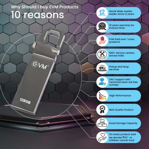 EVM Enstore 128GB USB 2.0 Pen Drive