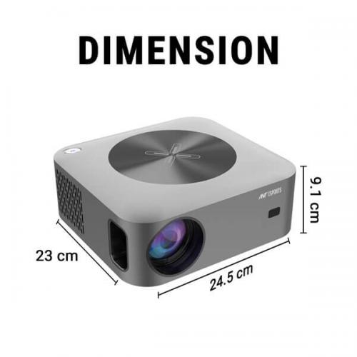 Ant Esports View 611 LED Smart Projector with Remote (Black)