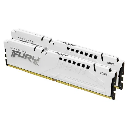 Kingston Fury Beast 32GB (16GBx2) DDR5 Desktop RAM (White)