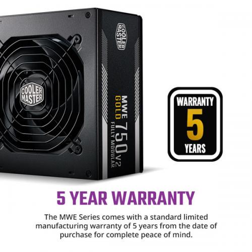 Cooler Master MWE 750 V2 750 Watt 80 Plus Gold SMPS