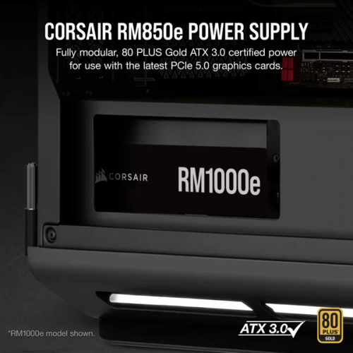 Corsair RM850e 850 Watt 80 Plus Gold ATX 3.0 SMPS