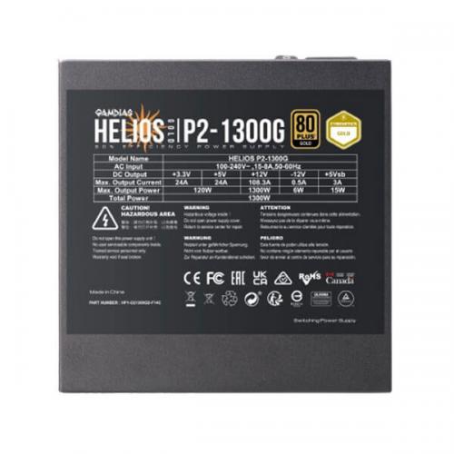 Gamdias Helios P2-1300G 1300 Watt 80 Plus Gold ATX 3.0 SMPS