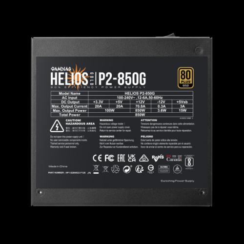 Gamdias Helios P2-850G 850 Watt 80 Plus Gold ATX 3.0 SMPS