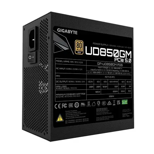 GIGABYTE UD850GM PG5W Gold ATX 3.0 Fully Modular Smps