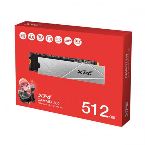 Adata XPG Gammix S60 512GB M.2 NVMe Gen4 Internal SSD