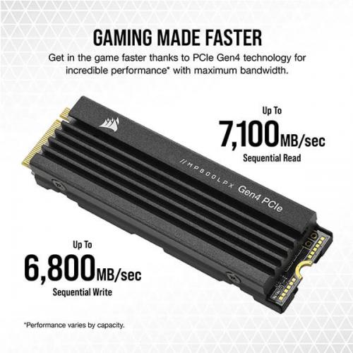 CORSAIR MP600 PRO LPX 2TB M.2 NVMe Gen4 Internal SSD