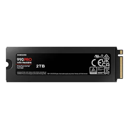 SAMSUNG 990 PRO 2TB NVMe Gen4 SSD with Heatsink