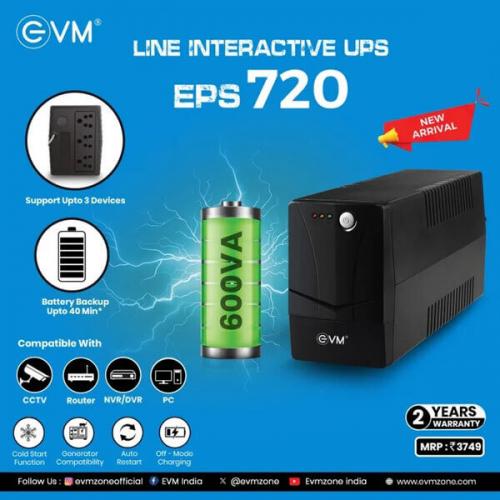 EVM EPS720 600VA Line Interactive UPS