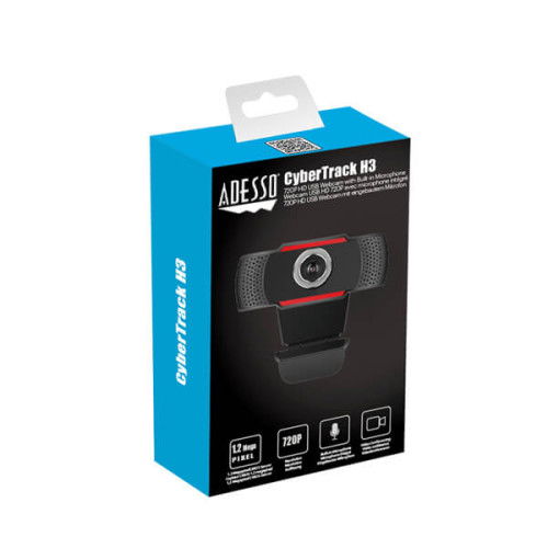 Adesso CyberTrack H3 720P HD Webcam